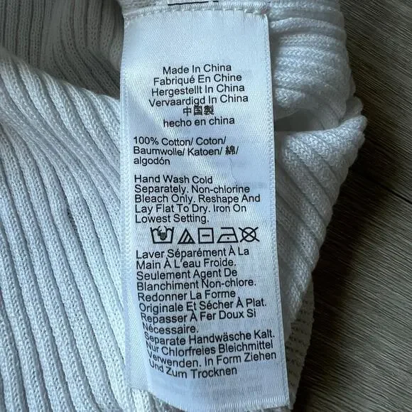 J Crew Ruffle Trim Shell Tank Top In Premium Ultra Fine Cotton XXS White Flaw - Picture 8 of 12